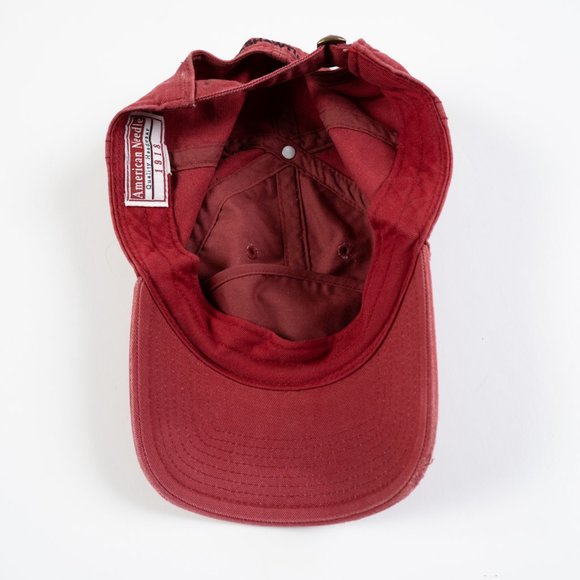 Nashawtuc CC Country Club red hat w/ 1960 Gold logo by American Needle - Picture 4 of 9